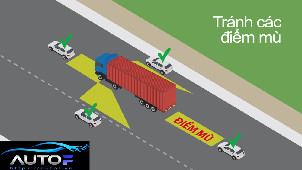 Điểm mù xe tải là gì? Nên tránh những điểm mù ô tô như thế nào?